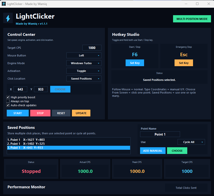 LightClicker app screenshot preview