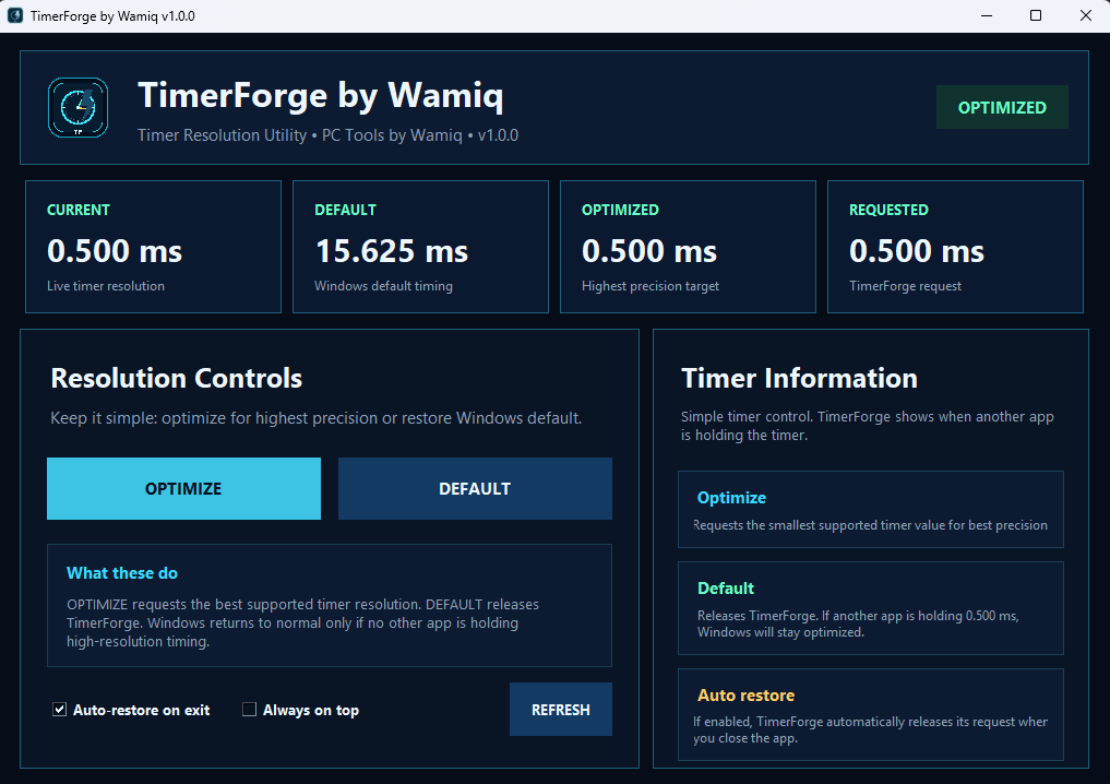 TimerForge app screenshot